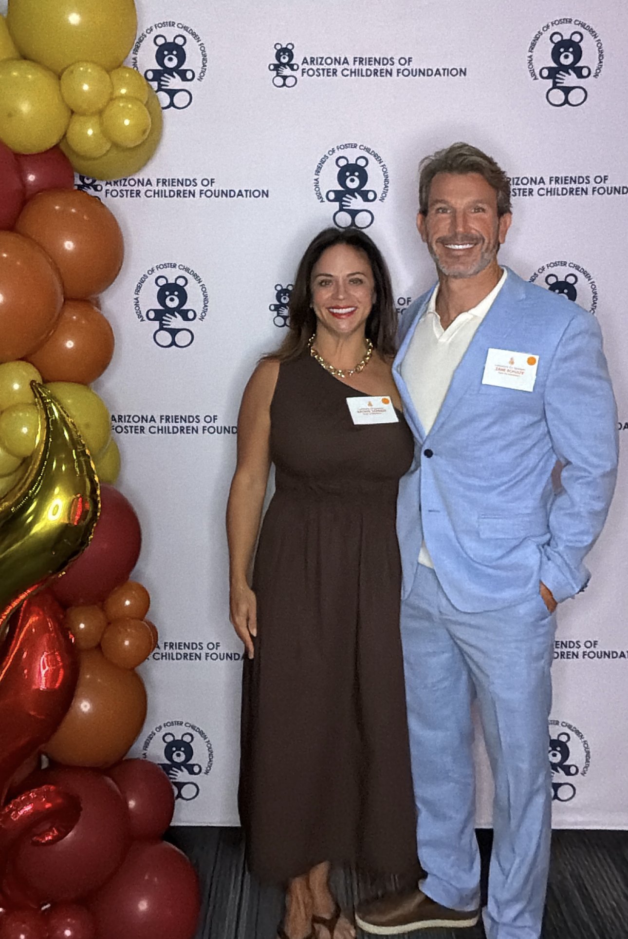 Zane and Rachyl Schulte at the AFFCF 'Igniting the Spark' graduation event, June 2026
